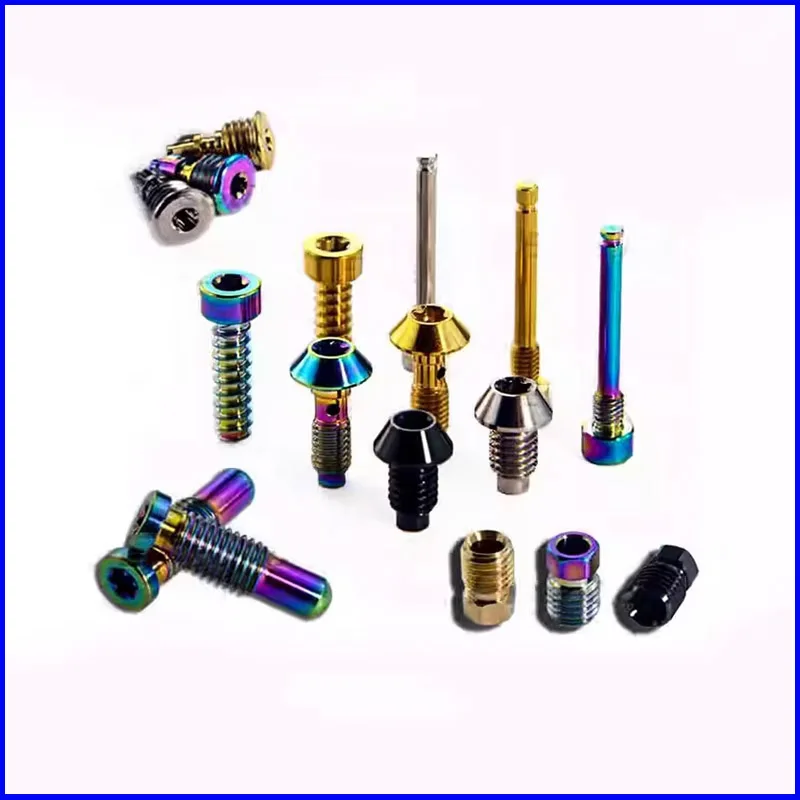 

1Pcs Titanium Alloy Bicycle Disc Brake Fixed Bolts Mountain Bike Magura Brake Screw Cycling Accessories
