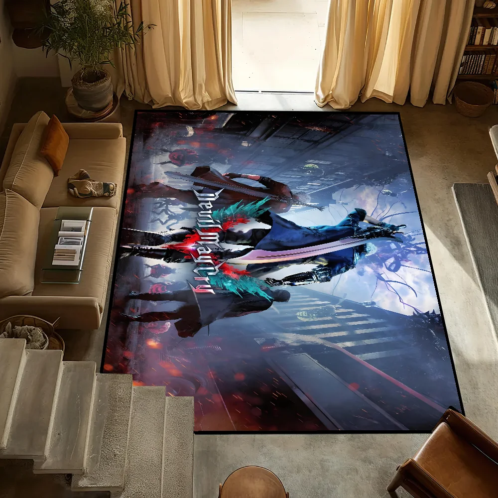 

Game D-Devil May Cry small carpet Bedside Kitchen Bath Living Home House Bedroom Floor Mat Doormat Large Carpet Rug Decoration