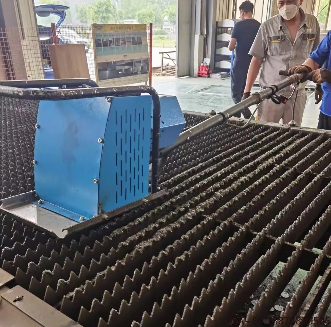 إزالة الخبث مزيل الخبث آلة التنظيف لوحات الليزر الألياف شبكة السيف الخبث نظافة منصة قطع ورقة البلازما #5