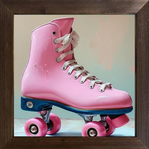 A cool cartoon flower case with a wooden frame and oil painting that can be used for home classroom festival decoration