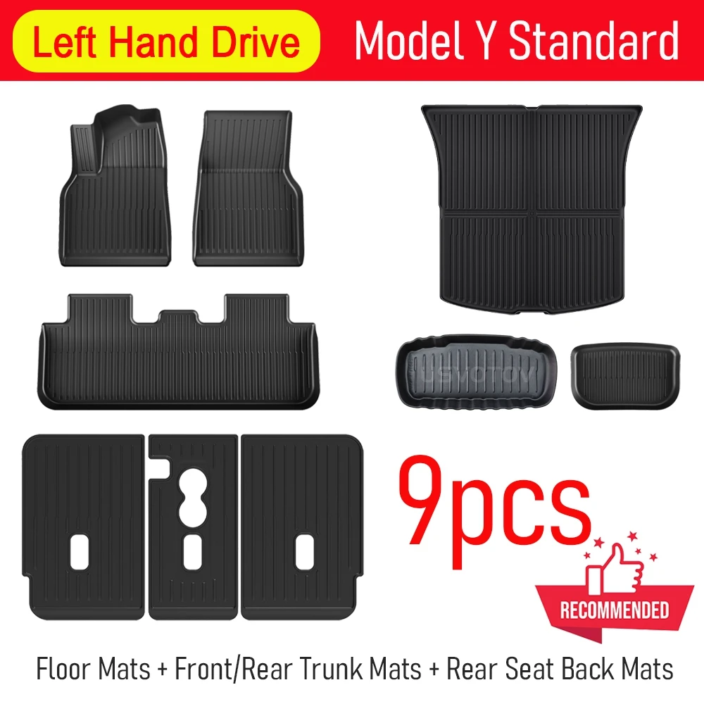 TPE Floor Mat 9pcs