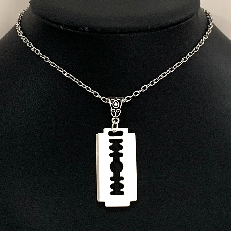 Готические-модные-серебряные-лезвия-кулон-ожерелья-мужские-ювелирные-изделия-форма-бритвы-свитер-ожерелье-подарки