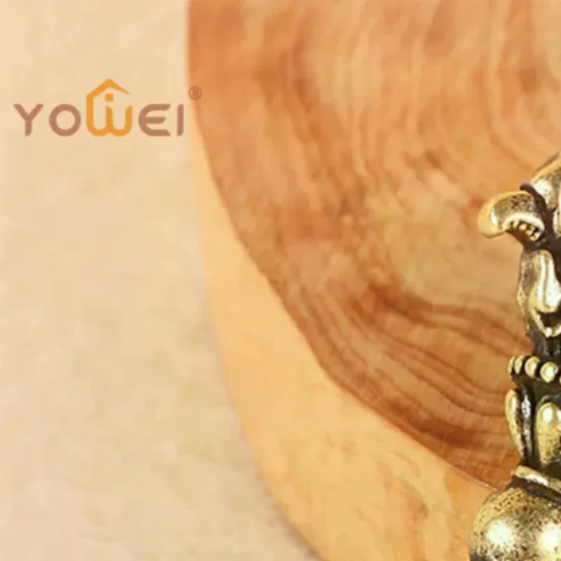 Tibetan Handcraft Buddhist Copper Five Shares Dorje Vajra Pestle Key Ornaments New