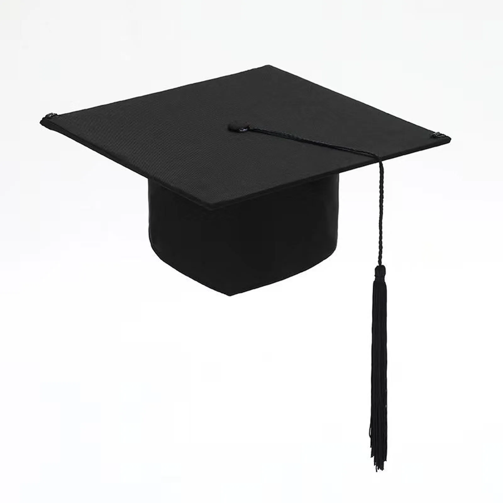 Graduation Hat Doctor Postdoctoral Cap Black Adult Bachelor Caps with Tassels for University Master Congratulation Party Costume