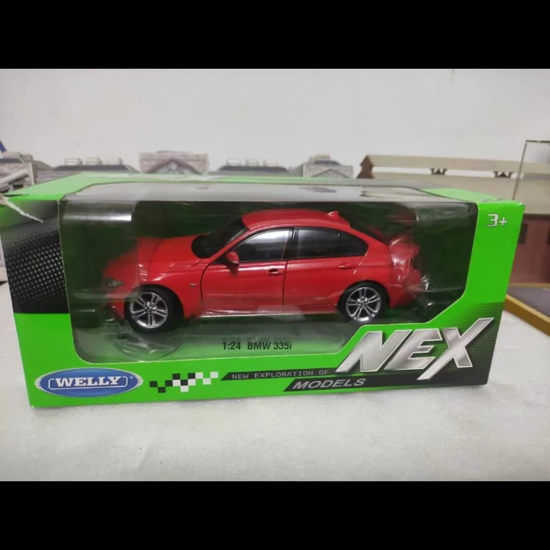 WELLY 1:24 BMW 335i witte auto legering model auto simulatie auto decoratie collectie gift speelgoed spuitgieten model jongen