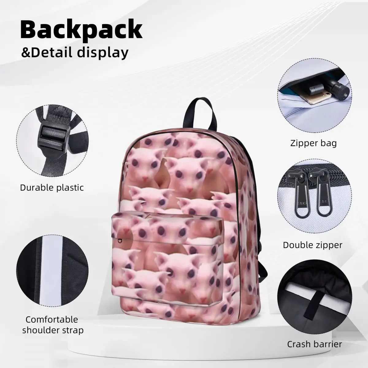 Bingus Army Backpacks Large Capacity Student Book bag Shoulder Bag Laptop Rucksack Fashion Children School Bag