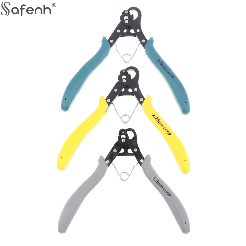 1.5/2.25/3 مللي متر سلك المتداول ذو طيات مجموعة ل سلك لف الانحناء إصلاح صنع المجوهرات أداة كماشة بأنف مستديرة لتغليف حلقة الأسلاك