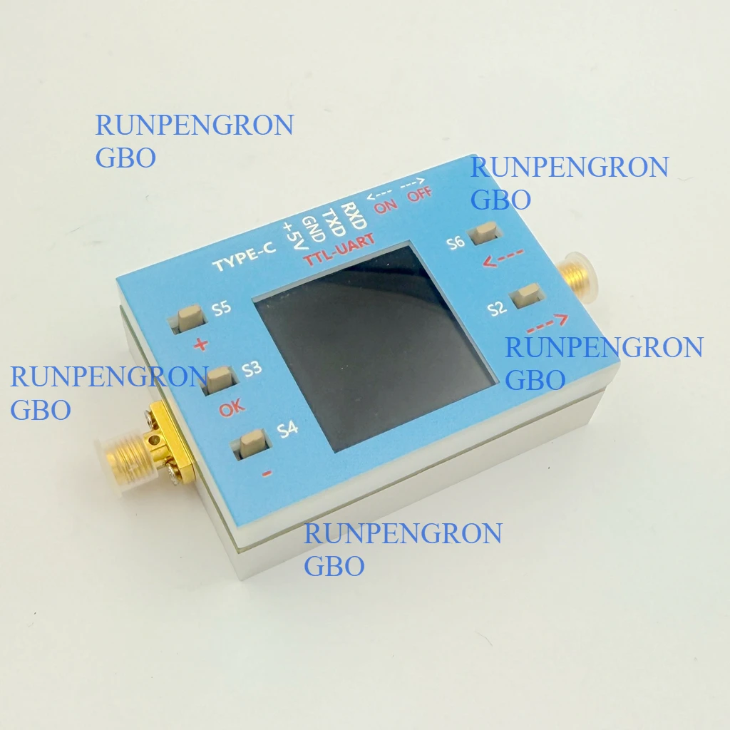 High Precision 10M-6G 0.1DB Digital Programmable RF Attenuator 30DB TFT Display Supports Communication