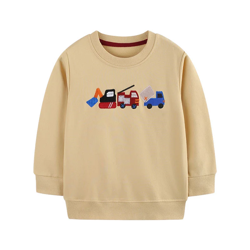 

Jumping Meters 2-7T Long Sleeve Embroidery Boys Sweatshirts Children's Sport Shirts Fashion Kids Autumn Spring Clothes