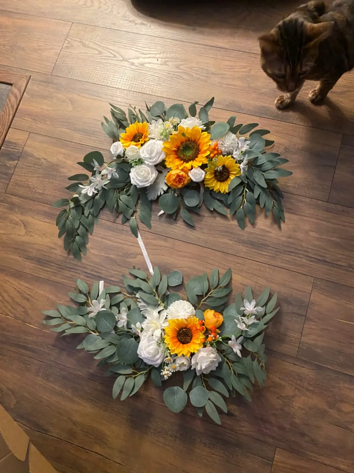 

Artificial Wreath Threshold Flower Sunflower DIY Wedding Party Flower Wall Arrangement Home Place Room and Christma Wreath Arch