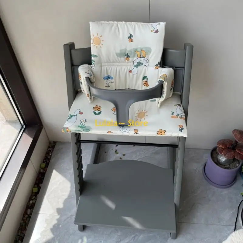 Y4QA Ergonomic Infant Dining Chair Pad Dust Proof Backrest Cushion Breathable