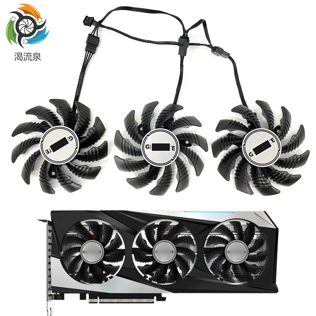 

New T128010SU PLD08010S12HH RX 6500 XT 6600 XT Cooling Fan For Gigabyte RTX 3060 3060 Ti 3070 3070 Ti GAMING OC Video Card Fan