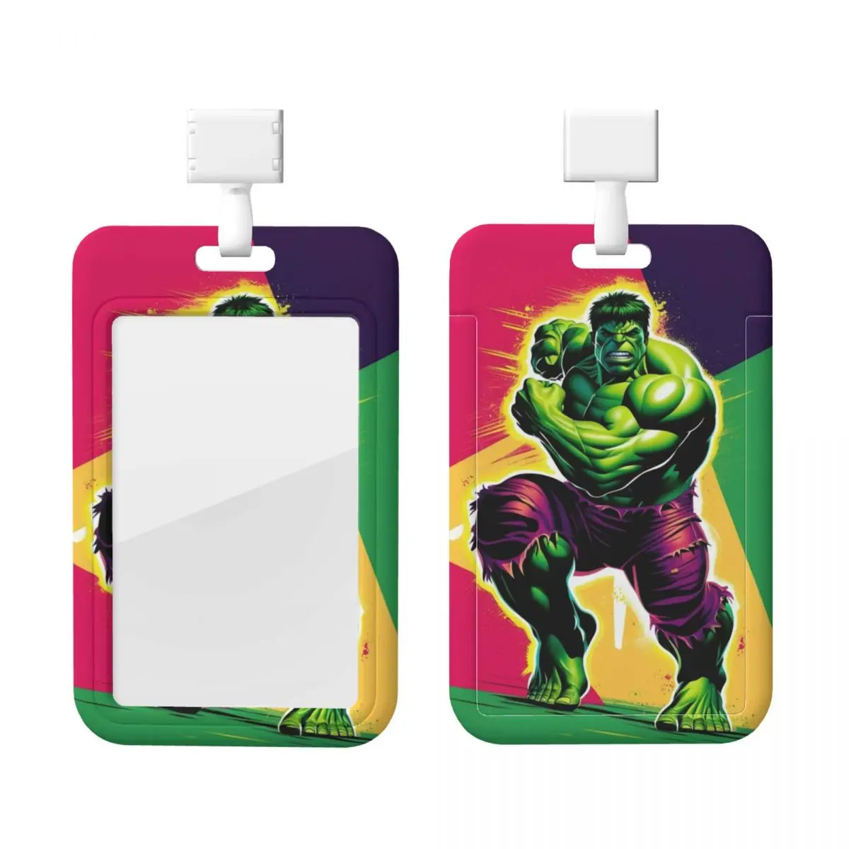 

Пользовательский Халк комиксов художественная карта держатель для бейджа держатель для карт для мужчин и женщин супергерой шейный ремешок ID держатель учетных данных для медсестры