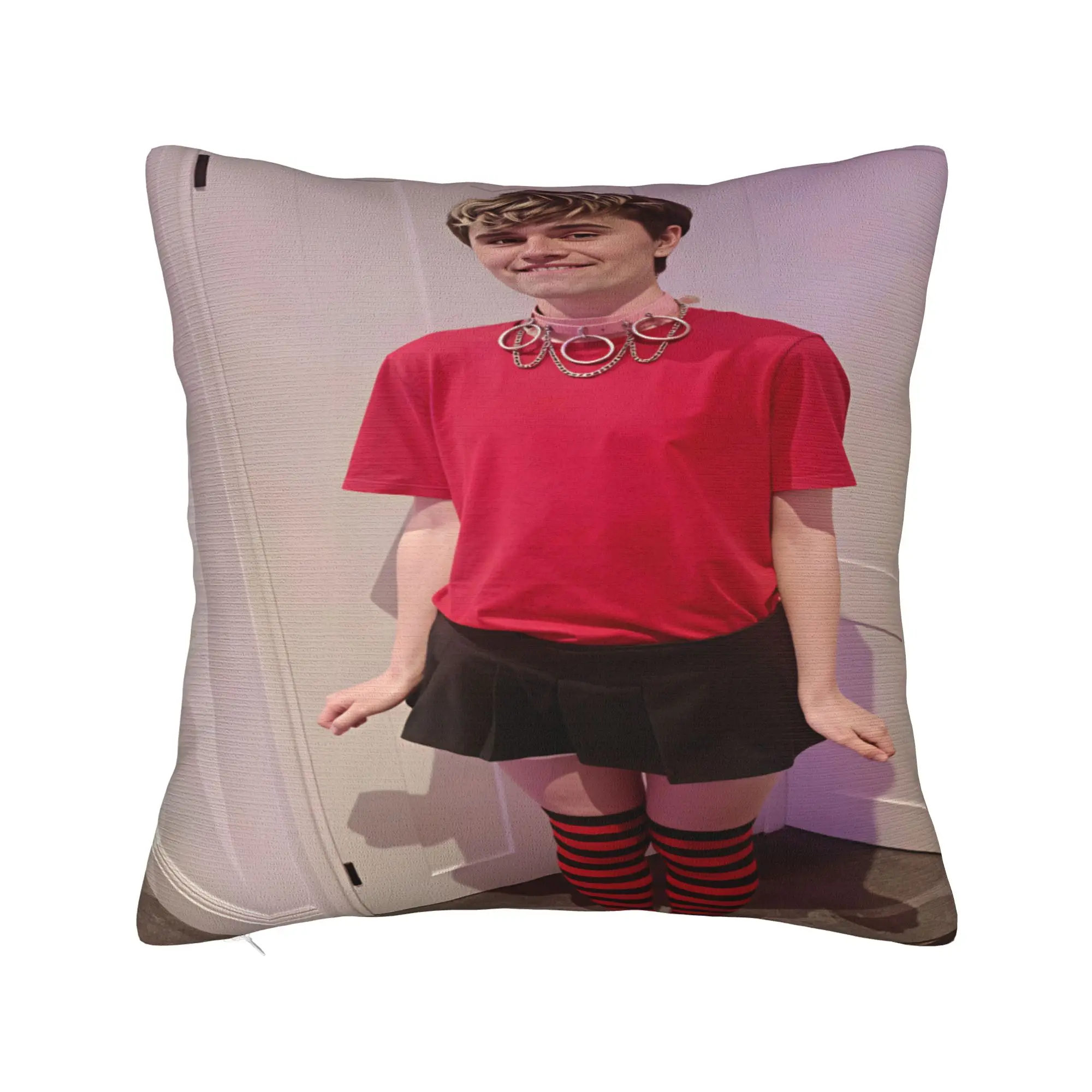 Charlie Kirk Red Top Skirt Pillowcases  Vintage Pillow Case For Sofa Couch Bed Living Room Soft Pillow Cover