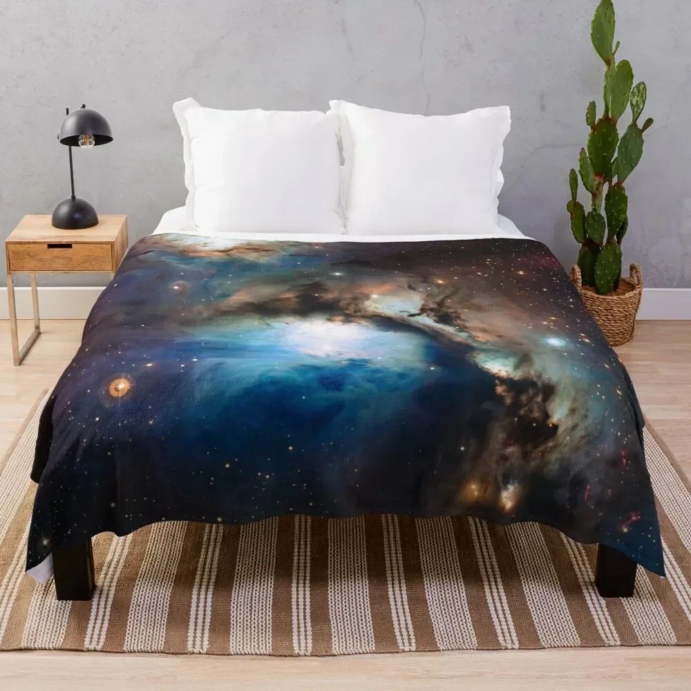 

Reflection Nebula in Orion Throw Blanket Faux Fur Soft Warm Blanket for Bed