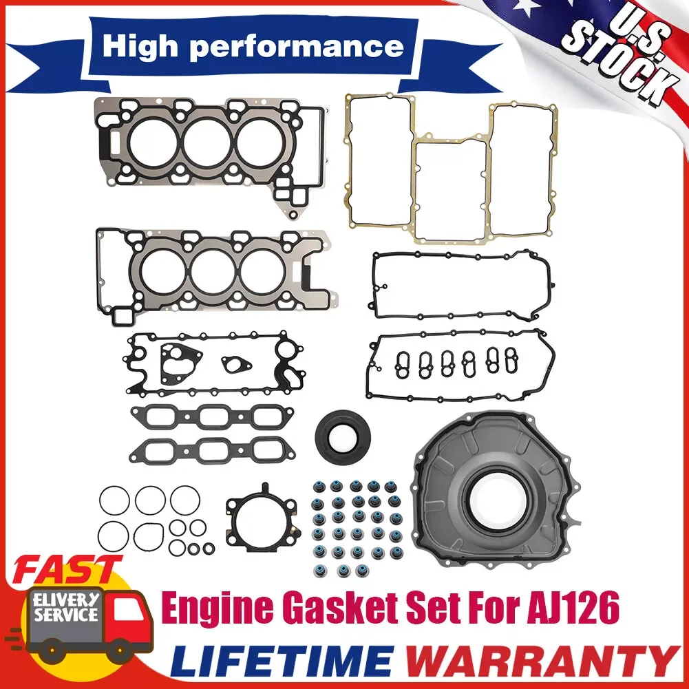 Engine Gasket Set AJ126 for Land Rover Discovery LR4 Jaguar FPace FType XF XJ XE