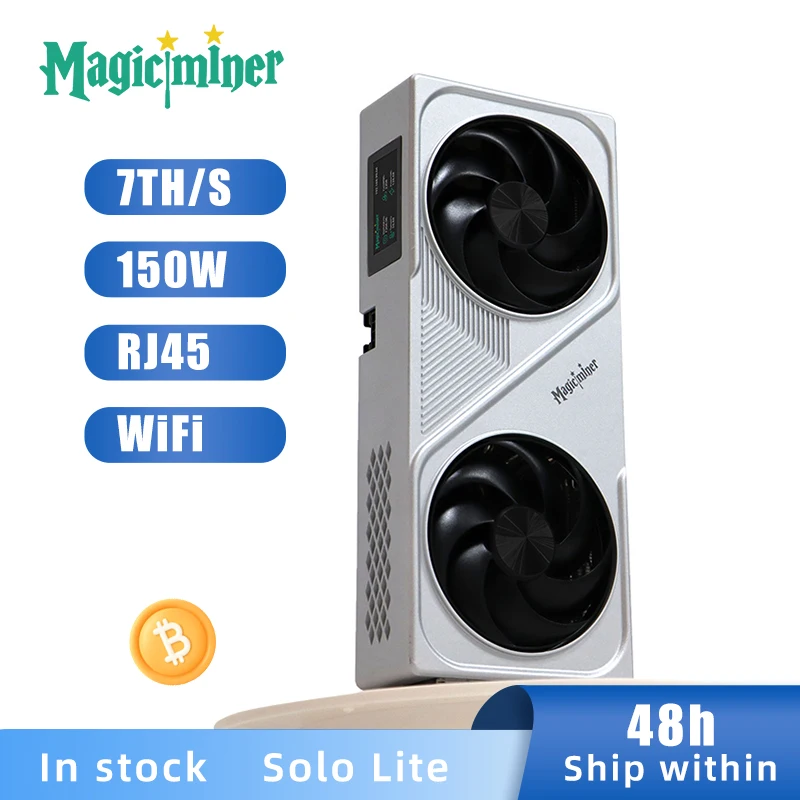 

New Magic Miner BG02 7TH/s 150w SHA256 Quiet ASIC Bitcoin Miner with Wifi Crypto Miner with for Home & Office Use