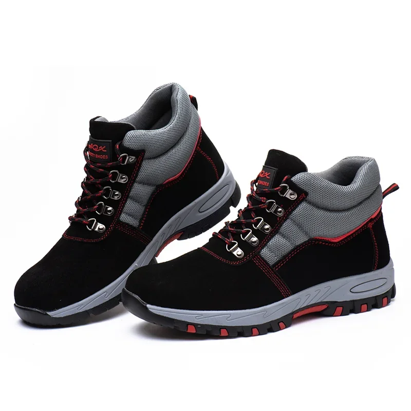 High Quality Men Steel Toe Cap Safety Boots Work Shoes Men Puncture-Proof Work Boots Safety Shoes Male Work Shoes Men