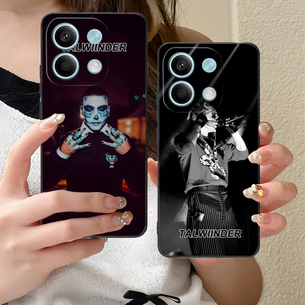 Talwiinder Color Painting Mobile Cell Phone Case for Xiaomi Redmi Note 13 12 11 10 9 8 7 6 S A Pro Lite Plus 5G Black Cover