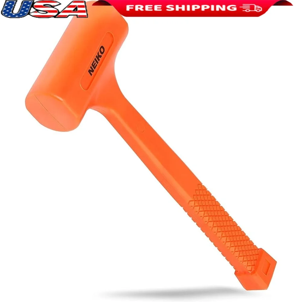 

2 LB Dead Blow Hammer Spark Resistant Polyurethane Head Non-Slip Grip Ideal Automotive Woodworking Sheet Metal Work