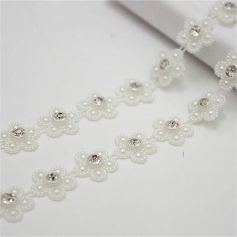 Fine Beaded And Diamond Connected Lace DIY Women\'s Child Headdress Bracelet Necklace Shiny Making Gift Box Multipurpose Ribbon