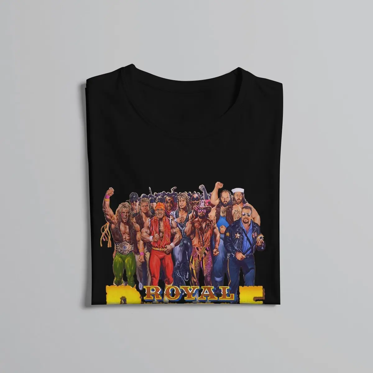 Hot selling in Summer Unisex T-shirts Wrestling Fabric Royal Rumble 1991 Round neck short sleeved T-shirt Street Clothing S-6XL