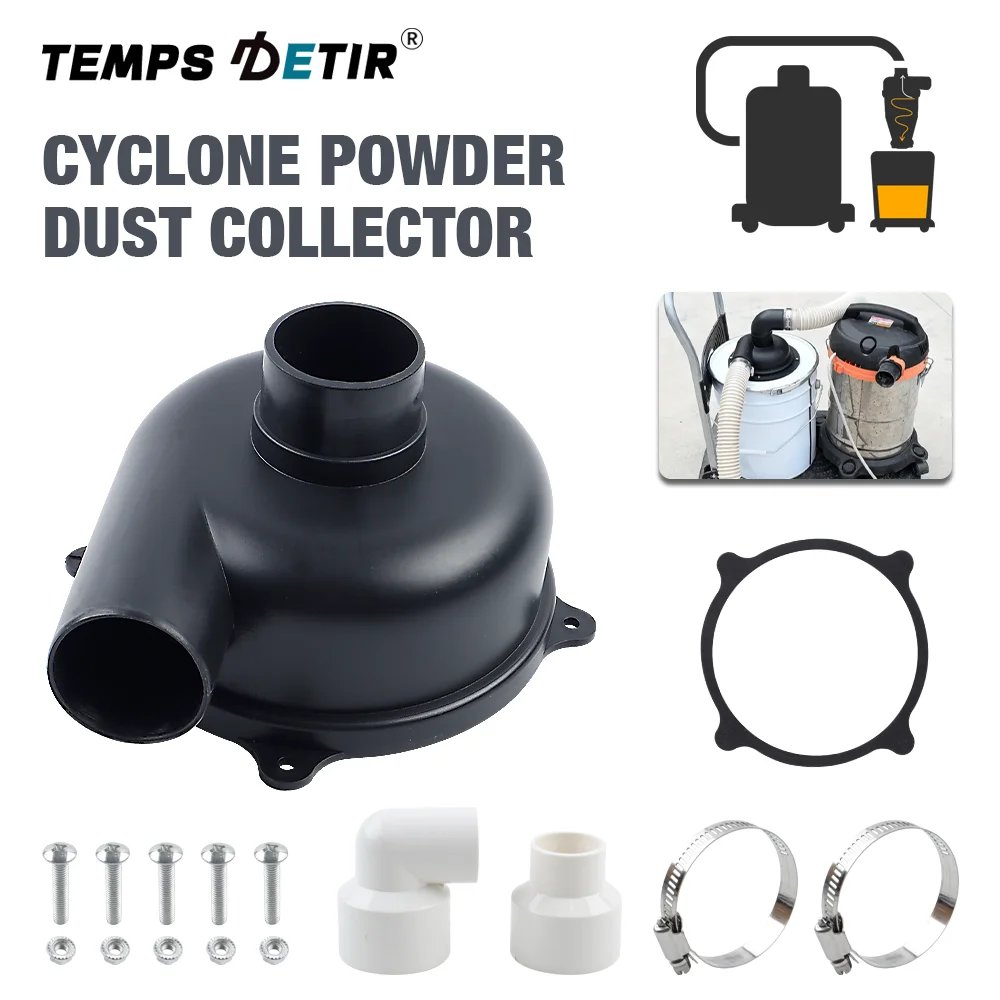 50mm Pipe Cyclone Separator Kit, Woodworking Diy Filter, Sawdust Cleaning And Collection Tool, For Dust Collector/Vacuum Cleaner