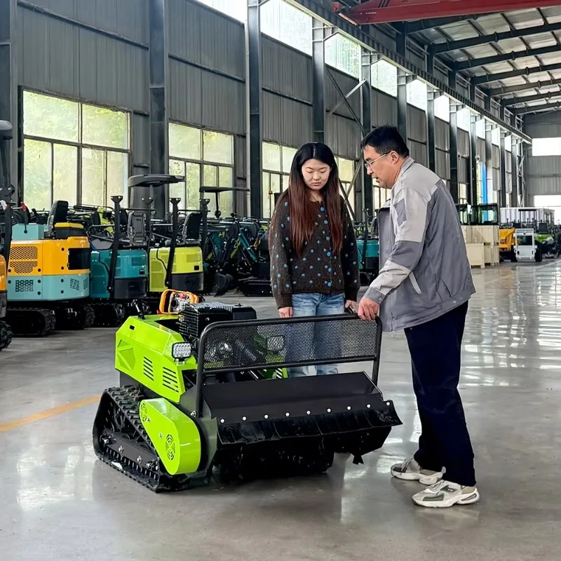 Remote Control Lawn Mower  Engine Tracked Design CE Certified Zero Turn for Garden Farm Orchard and Grass Cutting