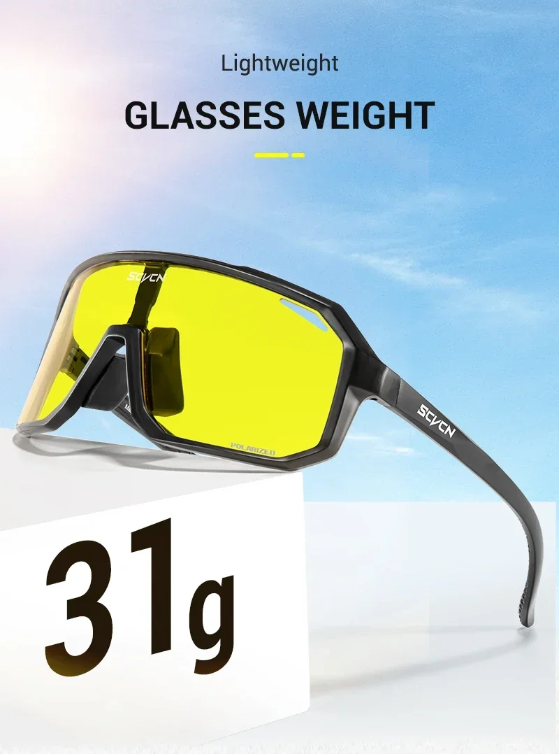 SCVCN Nachtsicht Sonnenbrille Radfahren Fahren Gläser Mode Y2K Trave Gläser UV400 Mtb Angeln Sport Brille Übergroßen Mann – Detail 7