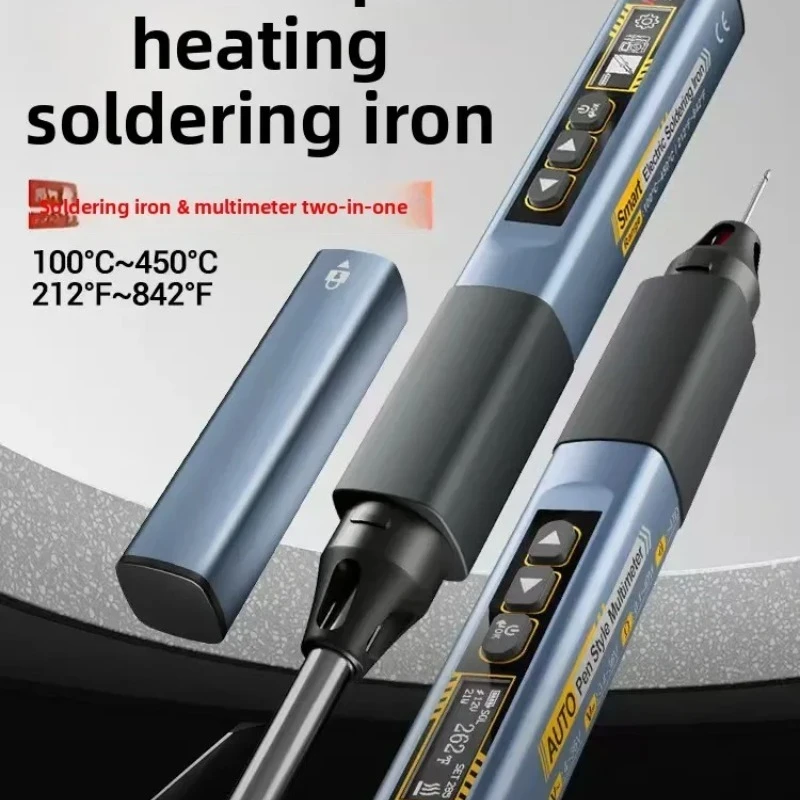 ANENG USB Lithium Battery Operated Digital Display Thermal Soldering Pen High Power Portable Iron with Multimeter Function view 3