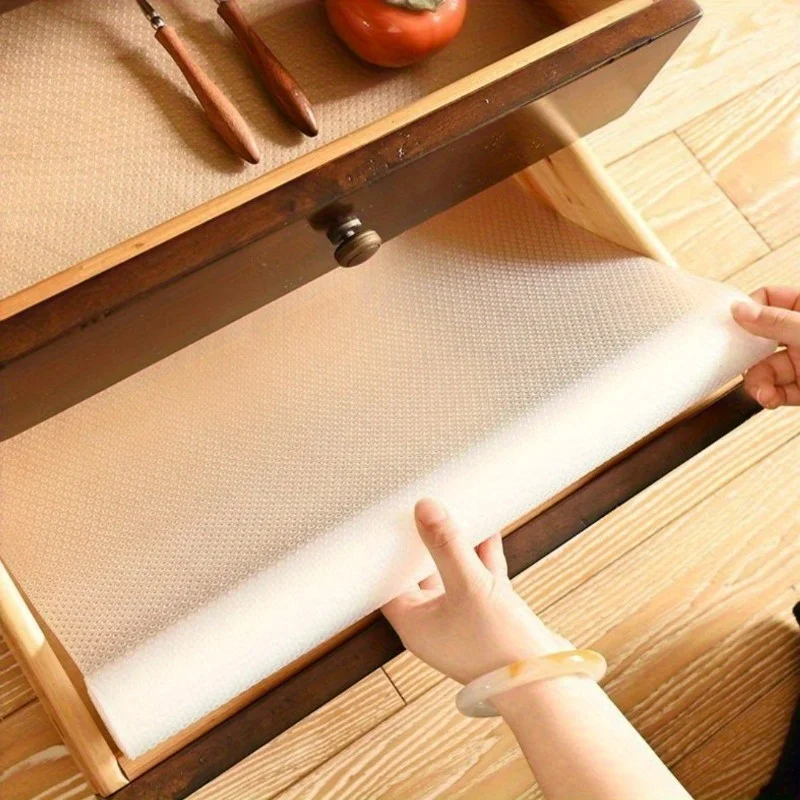 1roll Drawer Pads, Paper, Oil-proof and Moisture-Resistant Wardrobes, Shoe Cabinet Mats, Kitchen Oil-proof and Waterproof Mats