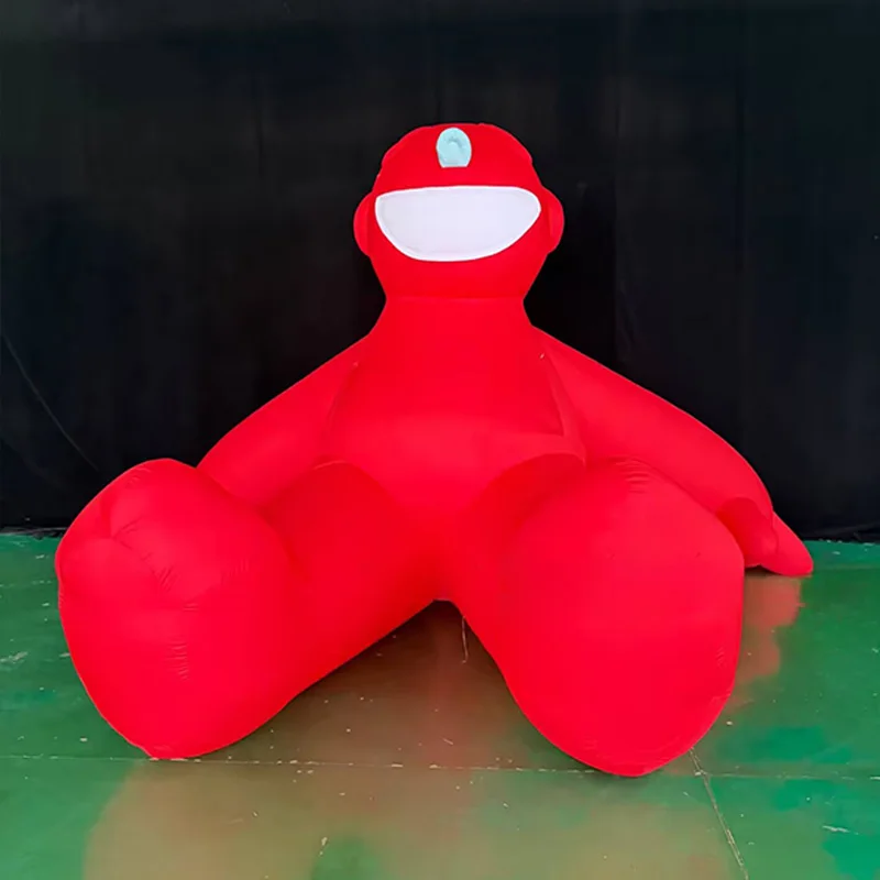 

Inflatable red dolls with blowers, outdoor shopping mall square activity decoration props