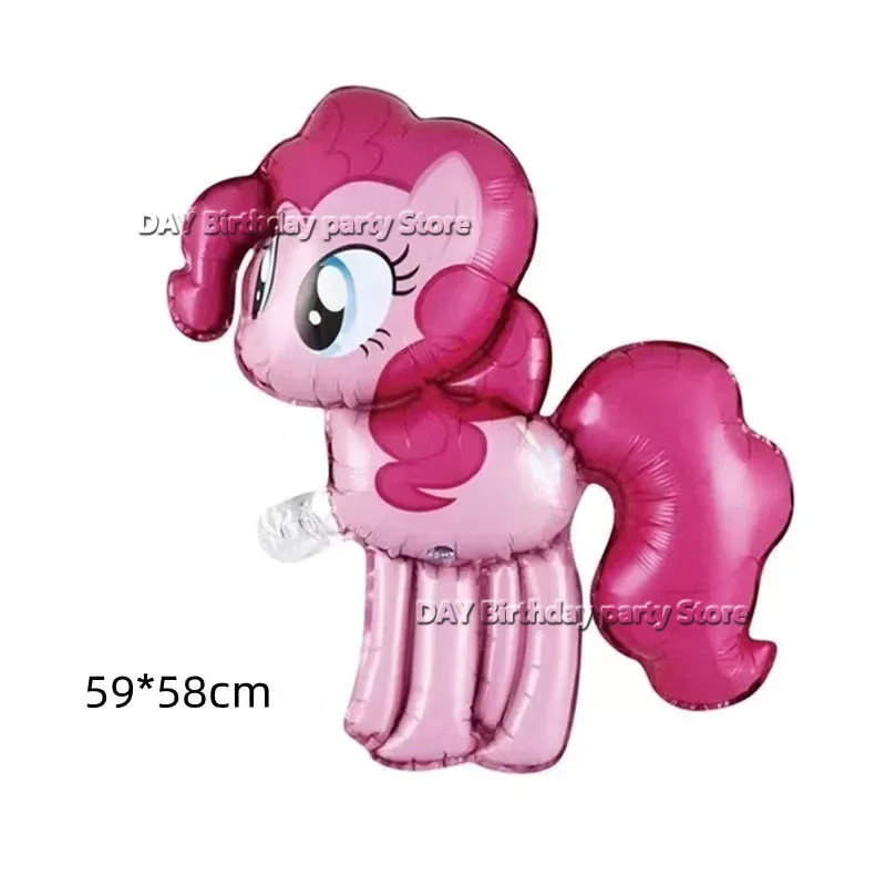 Mijn schattige kleine pony folie ballonnen kit gelukkige verjaardag jaar nummer 32 inch 1-9 roze strik meisjes gunsten pony globlos kraamcadeau