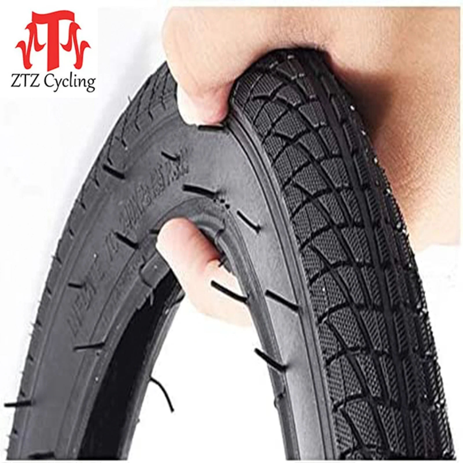 ZTZ Bike Tire -Tubeless Folding Tire for 14/16/18/20/22/24/26 inch Bicycles - 1.75/1.95 inch Width Replacement Tire for MTB Bike