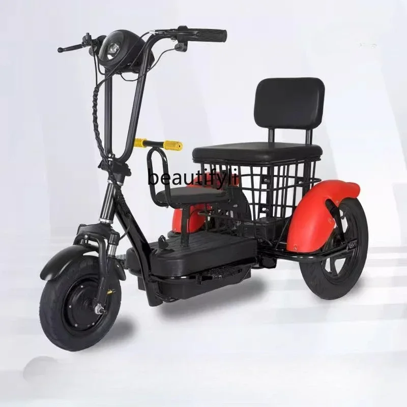 

FG Mini triciclo elettrico pieghevole per uso domestico piccolo per l'auto a batteria leggera genitore-figlio