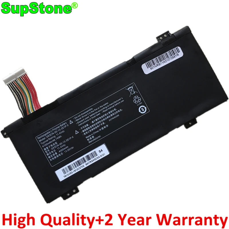 Supstone Gk5cn03133s1p-0 4s1p Bateria do Portátil para Mechrevo X6805 X6807 Gk5cn5z Gk7cn6s Gk6z5cnx8ti Z2t90-t3pf117-bz7m-kp7g