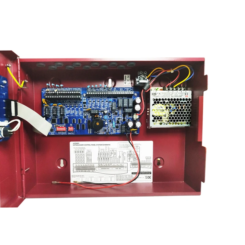 PAINEL DE CONTROLE EXTINGUISHER AUTOMATIC controlador de incêndio de 4 ZONAS Painel convencional de supressão CM1004