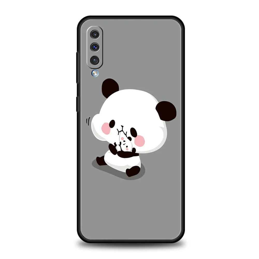 Bubududu Panda Phone Case for Samsung Galaxy A42 A22 A12 5G A02 A03 A04 A04S A50 A70 A10 A20 A30 Silicone Cover Shell Coque Bags image 5