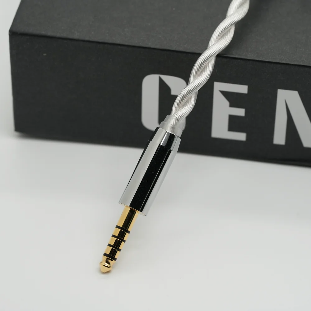 XINHS Y05 2 Core Silver Plated IEM Upgrade Cable 0.78 2Pin MMCX QDC TFZ 3.5mm 4.4mm Balanced HiFi Earphone Cable image 5