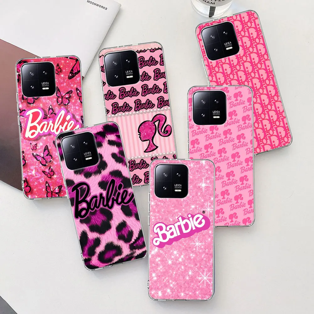 Barbie Cute Pink Doll Case for Xiaomi Mi 9T 11T 11 10T 12 12X 12T Pro A2 13 9 CC9 A3 CC9E 10 11i 5X 8 Lite TPU Soft Phone Cover