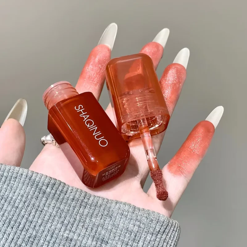 Fard à joues liquide monochrome, imperméable, hydratant, reflets, beauté, violet, lèvres et joues, double usage, Rouge naturel mat, maquillage pour le visage