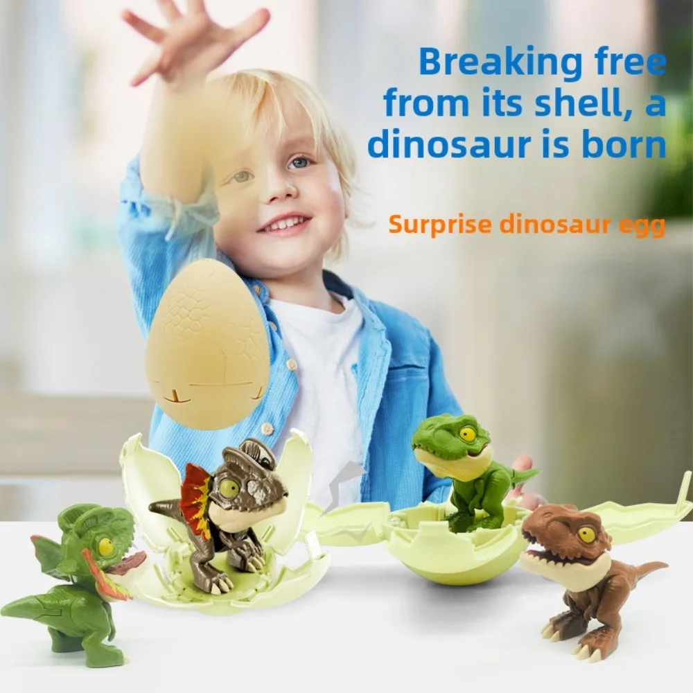 Children's toy deformed dinosaur egg cute bite finger bite finger Tyrannosaurus rex blind box simulation animal model boy