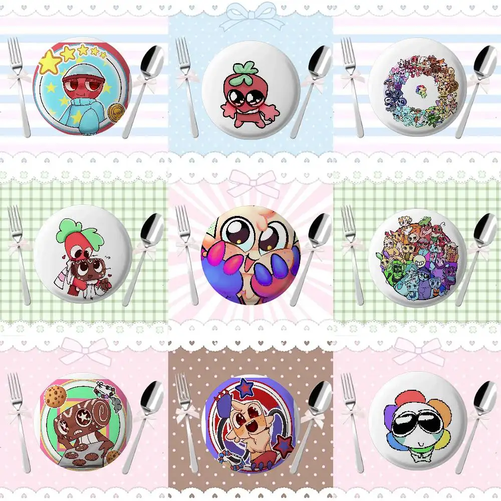 

Game D-Dandy's World Badges Fans' Cartoon Lapel Pins Brooch Emblem Trinkets Gifts Folks Backpack Decor Jewelry Pieces