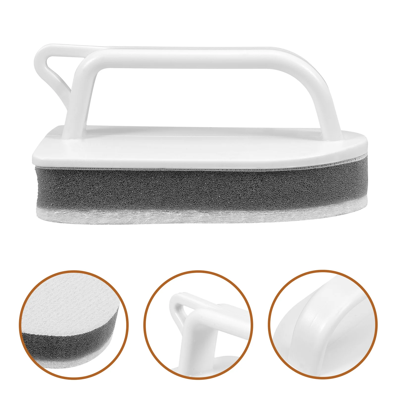 

1Set Cleaning Brush Sponge for Bathtub Tile Ceramics Kitchen Handheld Comfortable Grip Multiuse Bathroom Cleaning