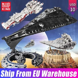 Mould King 13135 21004 Eclipse-Class Dreadnought Star Toys ISD Monarch Star Destroyer Set UCS Executor Building Blocks Kids Gift