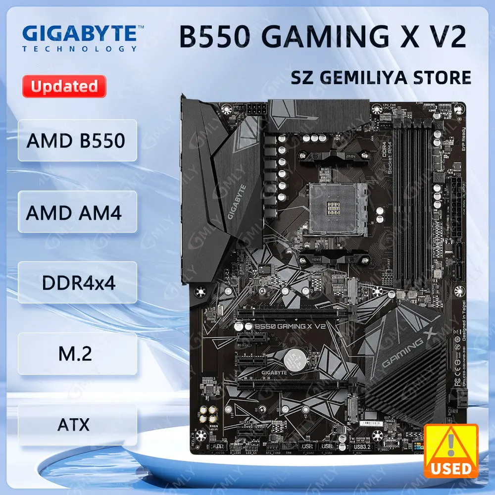 

GIGABYTE B550 GAMING X V2 motherboard AMD B550 AM4 ram ddr4 compatible Ryzen 7 5800X3D 5 5600X/5500 7 5700X CPU M.2 ATX