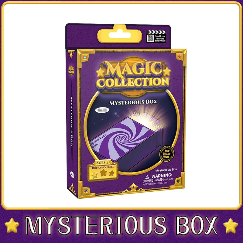 Puzzle Box Magic Trick Funny Surprise Box Magic Props for Kids Close-up Performance Funny Birthday Gift