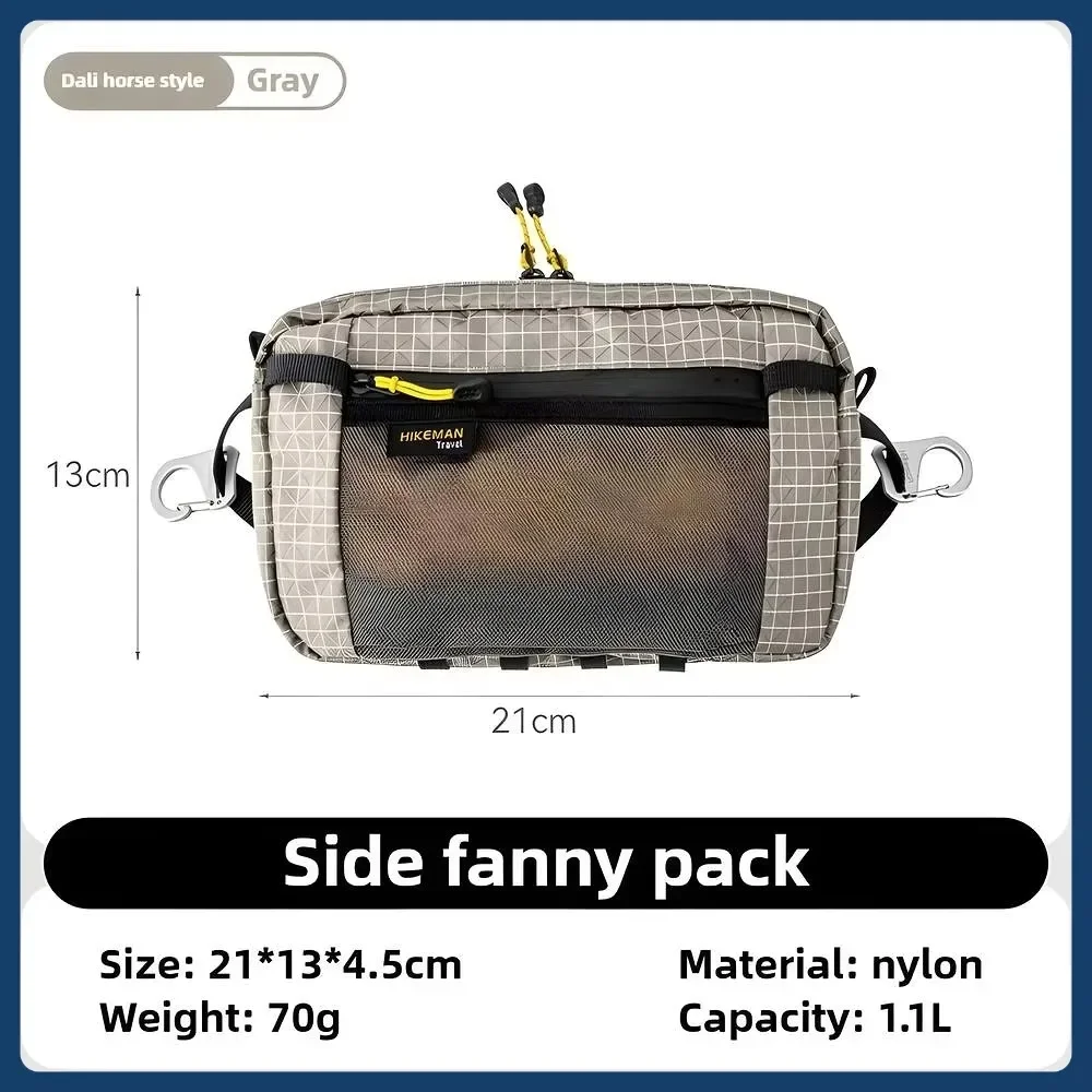 Waterproof Waist Pack Large Capacity Crossbody Chest Bag Multi Functional Bumbag For Outdoor Sports Cycling Hiking Travel 1 Pcs