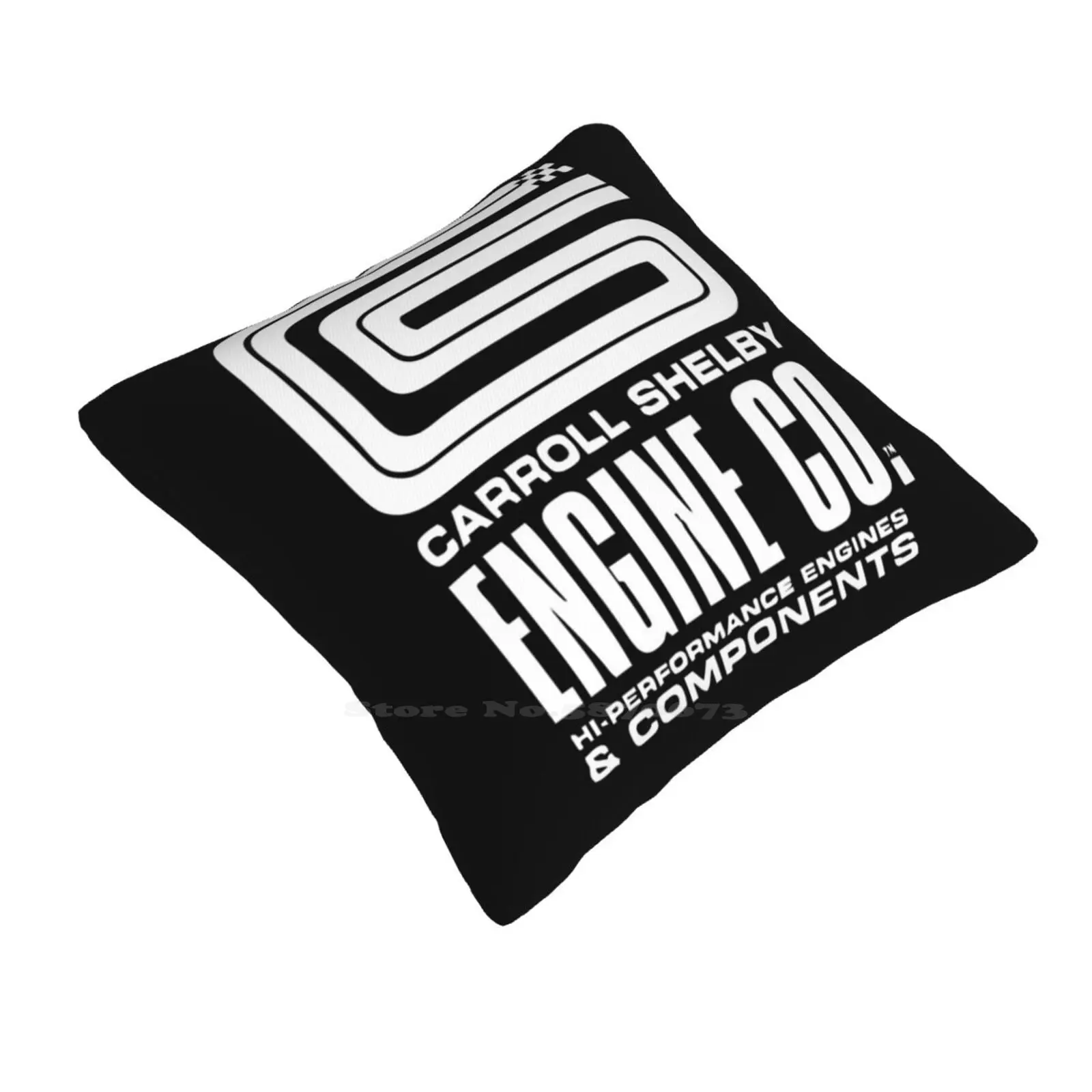 Carroll Engine Co Home Sofa Car Cushion Cover Pillowcase Shelby Car Racing Retro Shelby