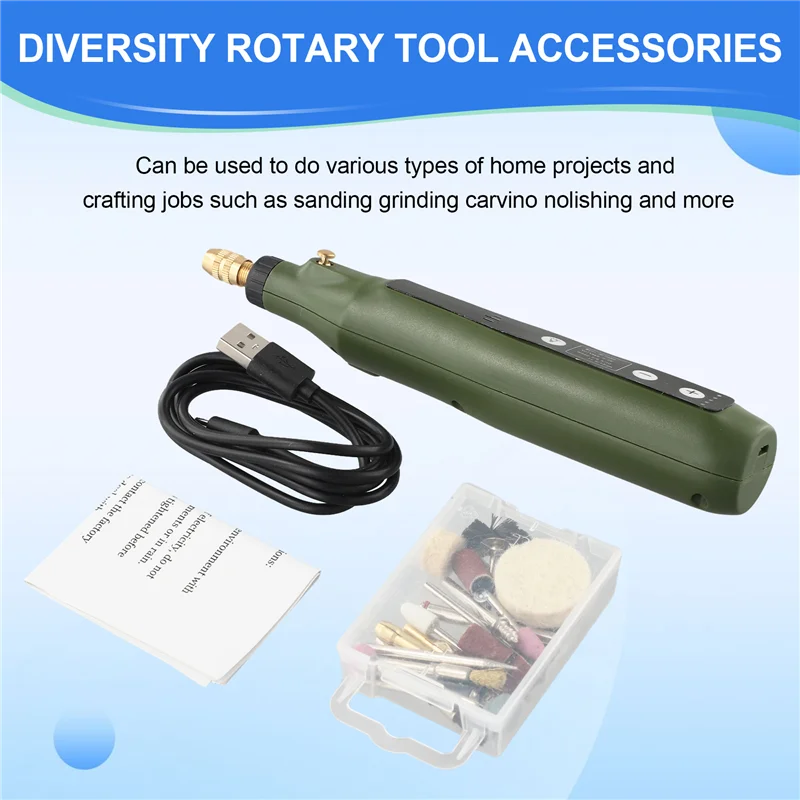 

AA81-Handheld Electric Grinder Mini Sanding Power Tools Electric Drill Multifunction Jade Polishing Wood Carving Tools